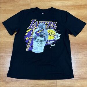 NBA Black T-Shirt with Purple and Gold Accents